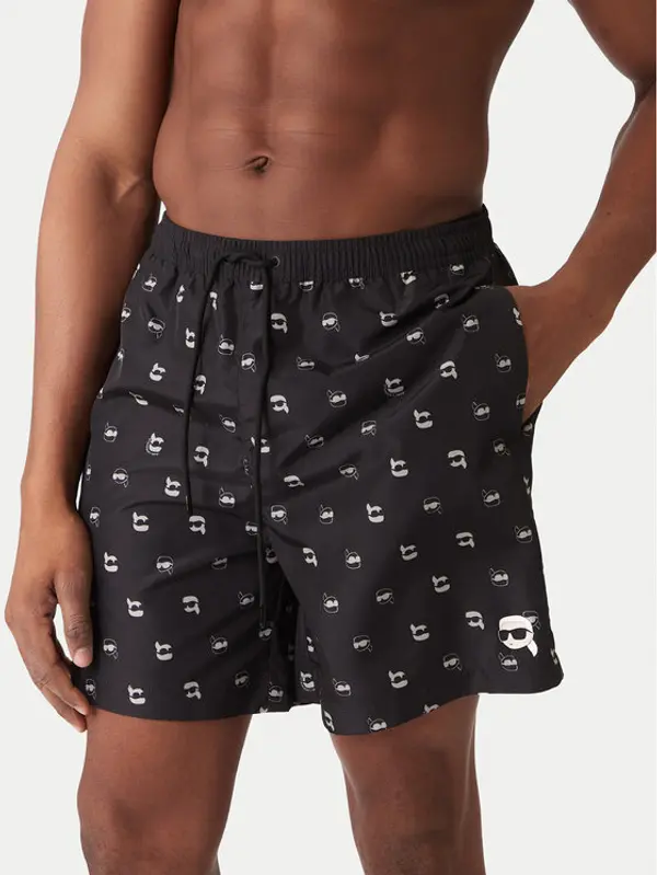 Karl Lagerfeld KARL LAGERFELD Kupaće gaće i hlače A3M46007 Crna Regular Fit