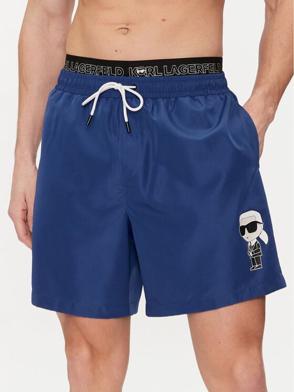 KARL LAGERFELD KARL LAGERFELD Kupaće hlače 235M2213 Tamnoplava Regular Fit