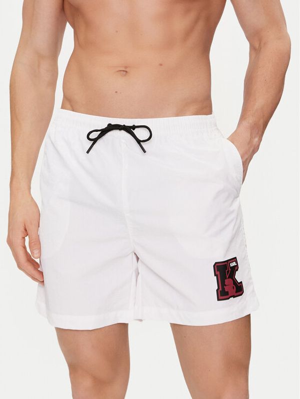 KARL LAGERFELD KARL LAGERFELD Kupaće hlače 240M2202 Bijela Regular Fit