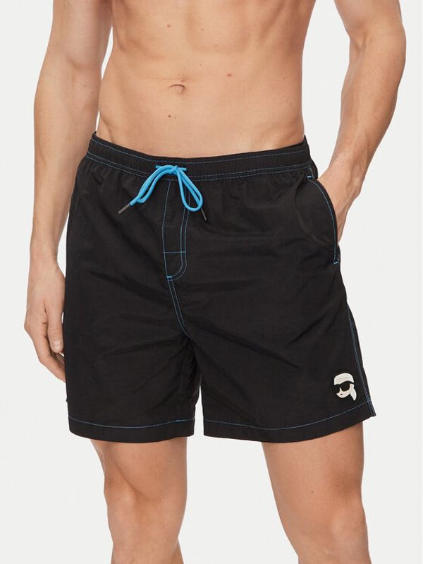 KARL LAGERFELD KARL LAGERFELD Kupaće hlače 240M2209 Crna Regular Fit