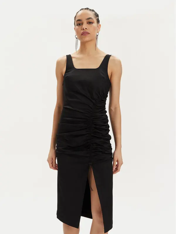Karl Lagerfeld KARL LAGERFELD Ljetna haljina 241W1303 Crna Slim Fit