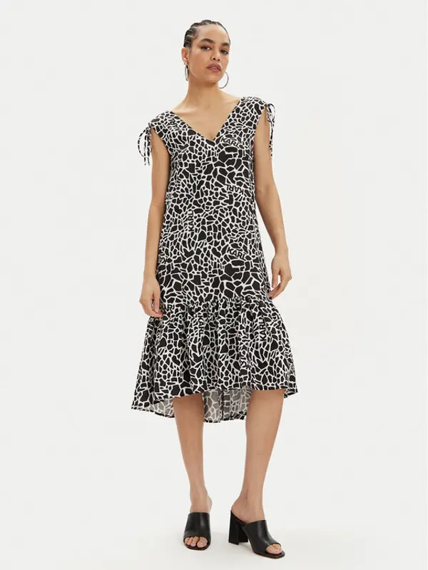 Karl Lagerfeld KARL LAGERFELD Ljetna haljina 241W1308 Crna Regular Fit