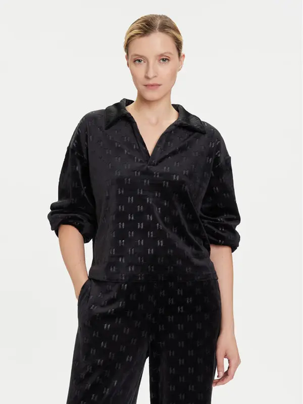 Karl Lagerfeld KARL LAGERFELD Majica A4W44007 Crna Regular Fit