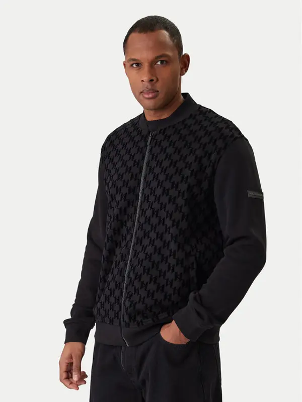 Karl Lagerfeld KARL LAGERFELD Majica dugih rukava 705002 561910 Crna Regular Fit