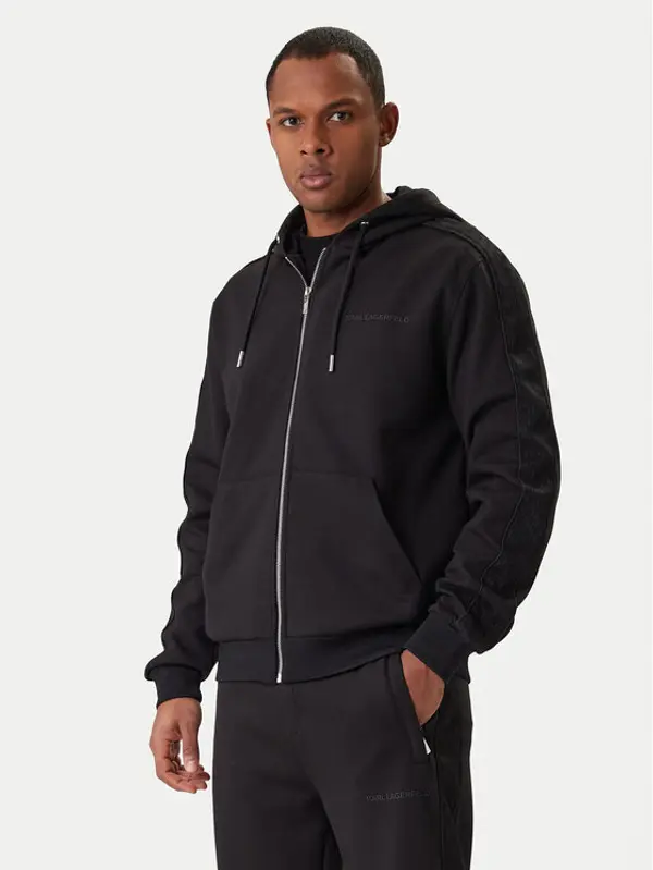 Karl Lagerfeld KARL LAGERFELD Majica dugih rukava 705007 561902 Crna Regular Fit