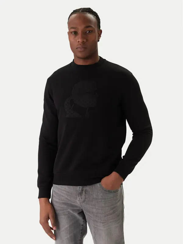 Karl Lagerfeld KARL LAGERFELD Majica dugih rukava 705027 561910 Crna Regular Fit