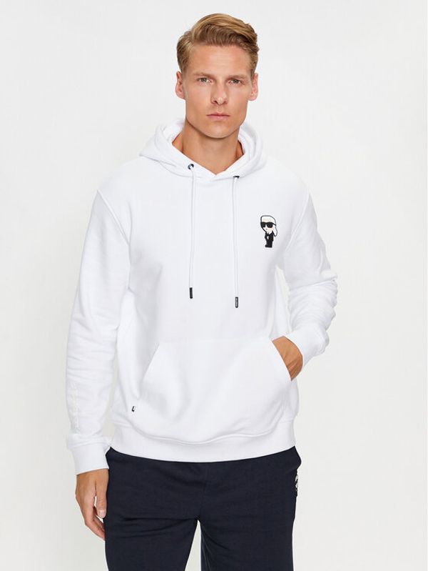 KARL LAGERFELD KARL LAGERFELD Majica dugih rukava 705031 534910 Bijela Regular Fit