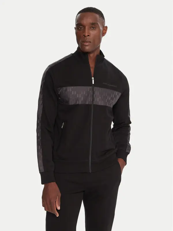 Karl Lagerfeld KARL LAGERFELD Majica dugih rukava 705035 554910 Crna Regular Fit