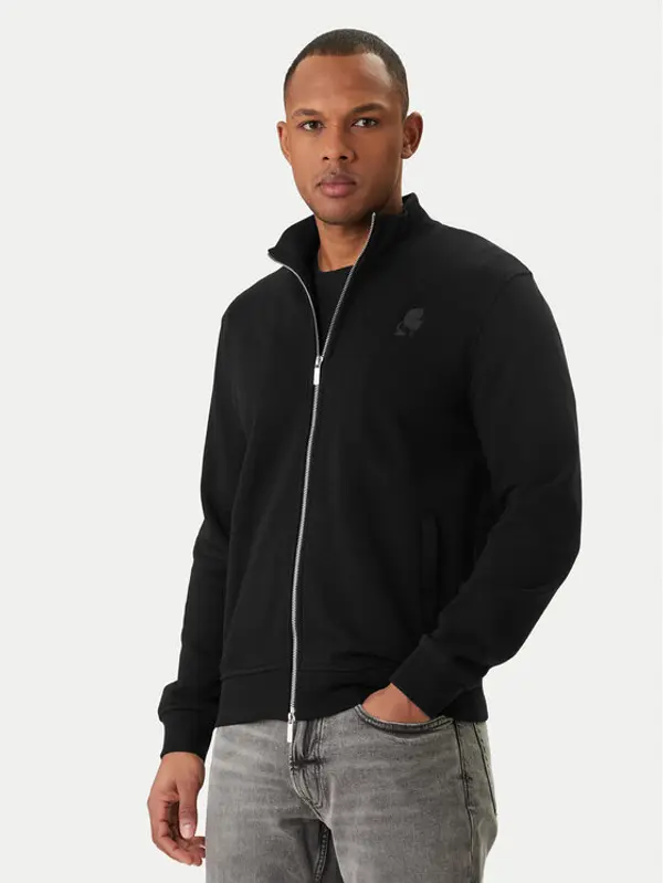 Karl Lagerfeld KARL LAGERFELD Majica dugih rukava 705750 500900 Crna Regular Fit