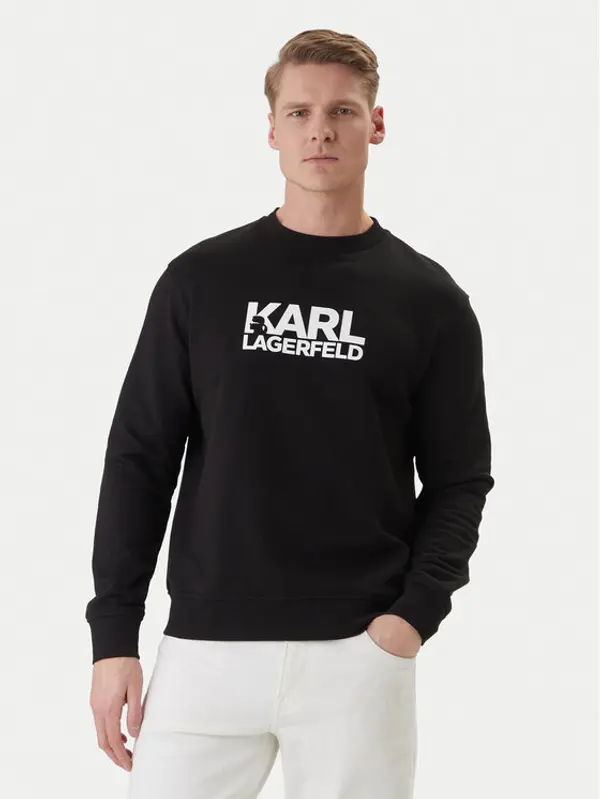 Karl Lagerfeld KARL LAGERFELD Majica dugih rukava 705780 500917 Crna Regular Fit
