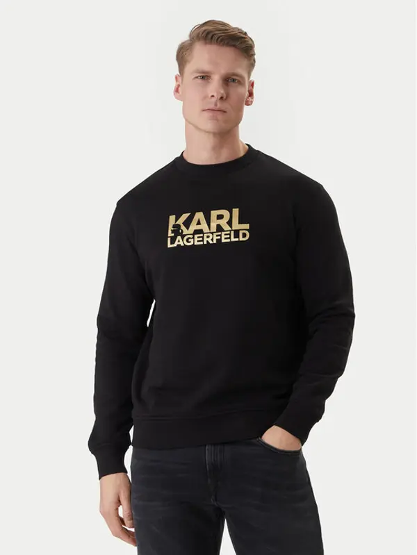 Karl Lagerfeld KARL LAGERFELD Majica dugih rukava 705780 500917 Crna Regular Fit