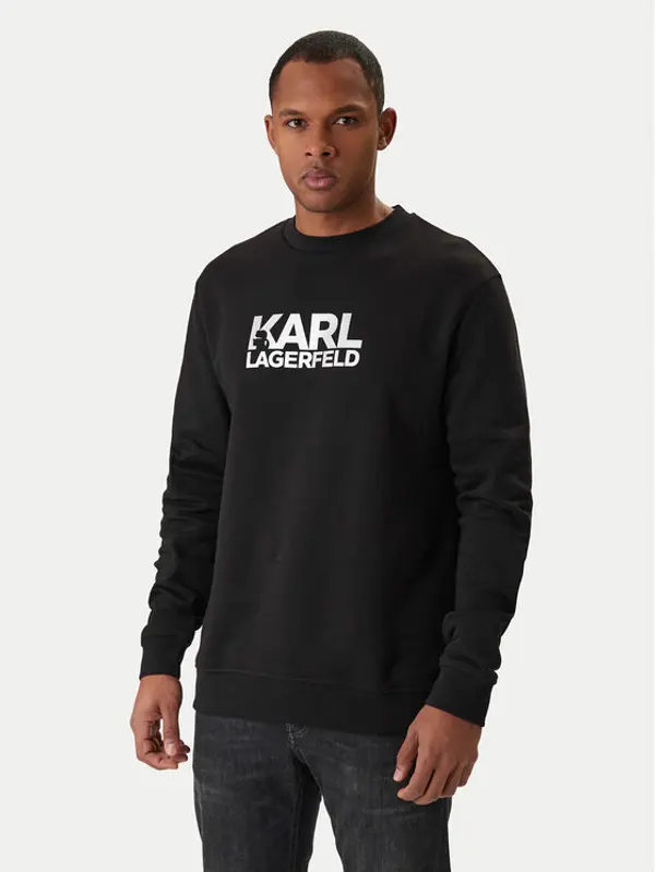 Karl Lagerfeld KARL LAGERFELD Majica dugih rukava 705780 561917 Crna Regular Fit