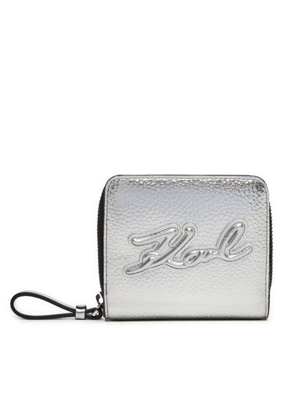 KARL LAGERFELD KARL LAGERFELD Mali ženski novčanik 245W3235 Srebrna