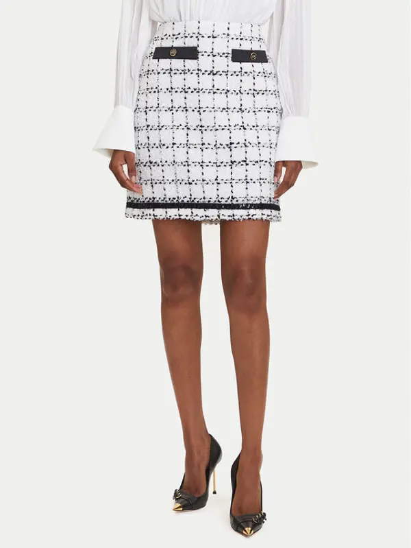Karl Lagerfeld KARL LAGERFELD Mini suknja A3W12019 Écru Regular Fit