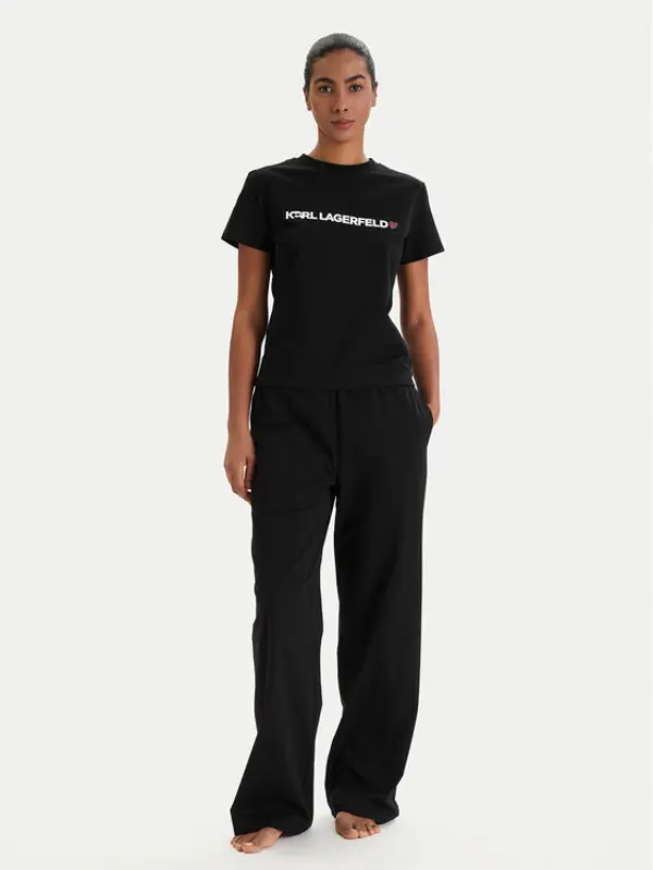 Karl Lagerfeld KARL LAGERFELD Pidžama B1W45004 Crna Regular Fit