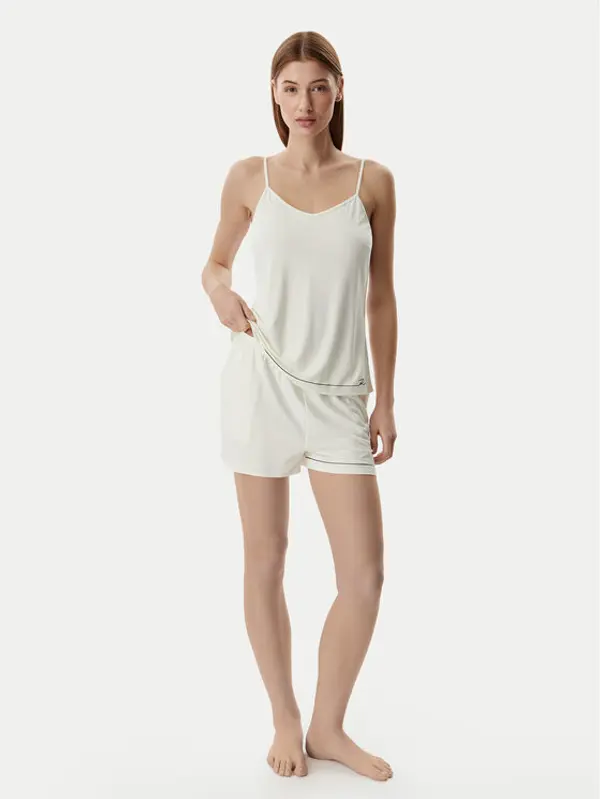Karl Lagerfeld KARL LAGERFELD Pidžama B1W45011 Svijetlo bež Regular Fit