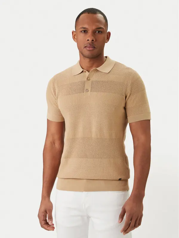Karl Lagerfeld KARL LAGERFELD Polo 655009 562301 Bež Regular Fit