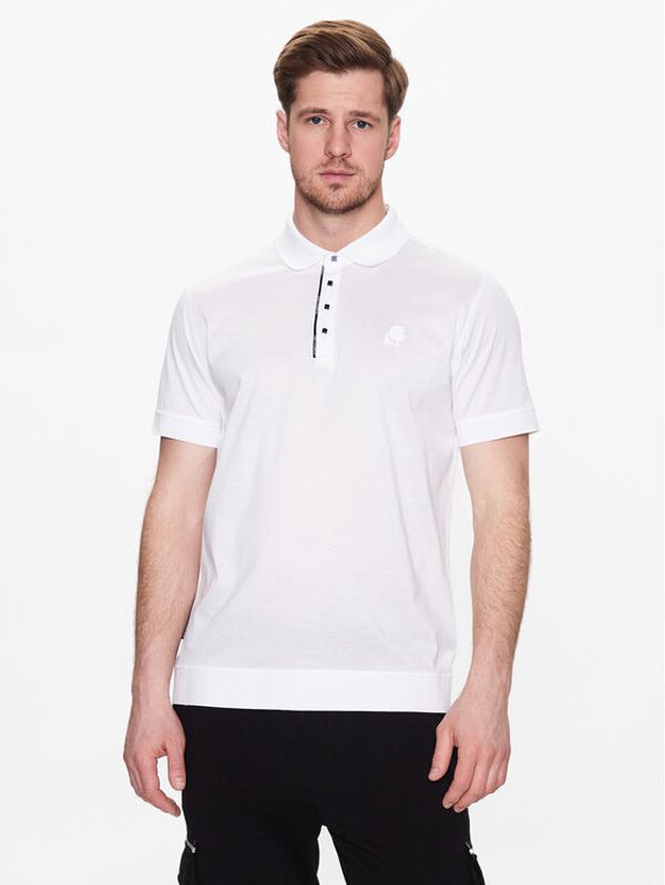 KARL LAGERFELD KARL LAGERFELD Polo 745001 532200 Bijela Regular Fit