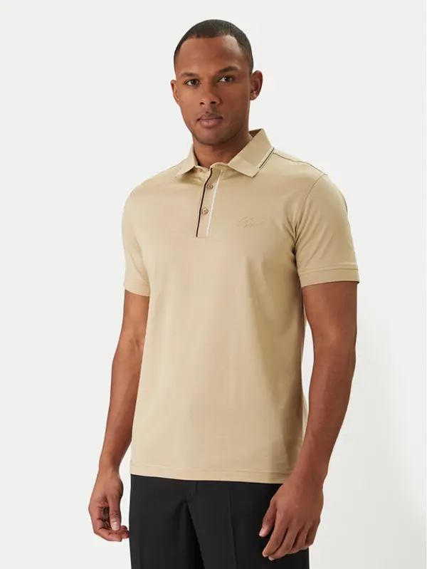 Karl Lagerfeld KARL LAGERFELD Polo 745002 562200 Bež Regular Fit