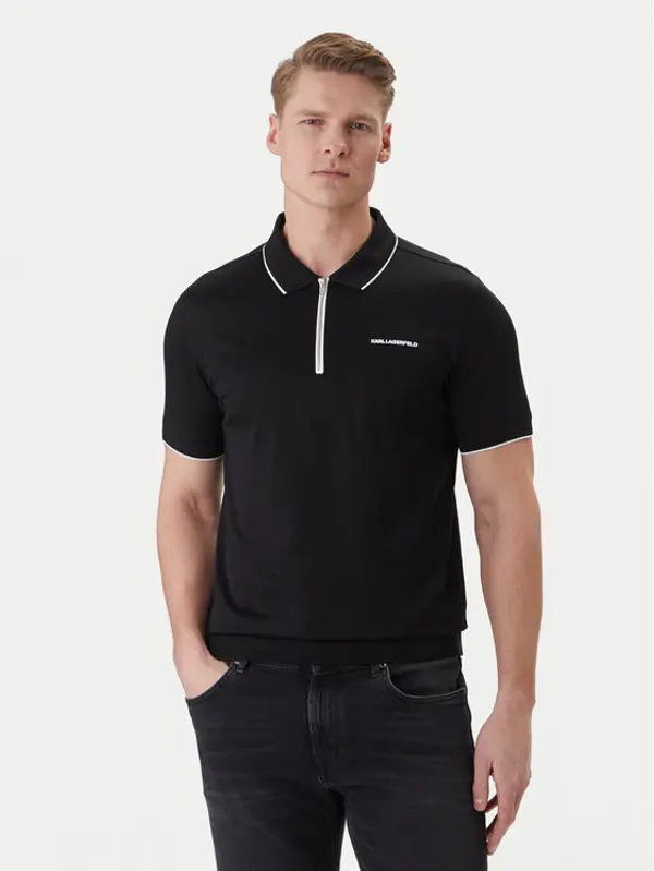 Karl Lagerfeld KARL LAGERFELD Polo 745003 562200 Crna Regular Fit