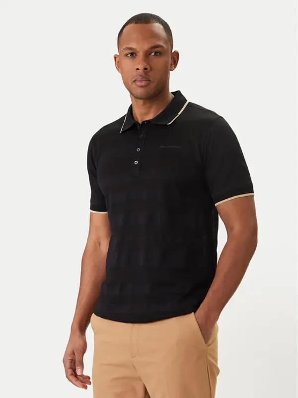Karl Lagerfeld KARL LAGERFELD Polo 745006 562201 Crna Regular Fit