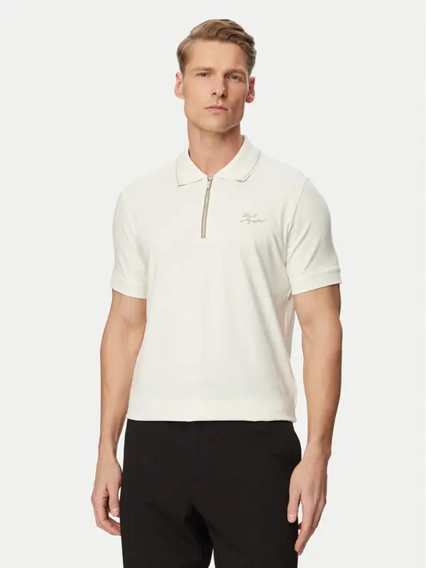 Karl Lagerfeld KARL LAGERFELD Polo 745021 562221 Krem Regular Fit