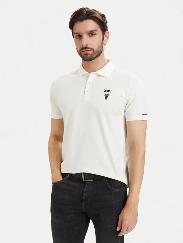 Karl Lagerfeld KARL LAGERFELD Polo 745024 563221 Bijela Regular Fit