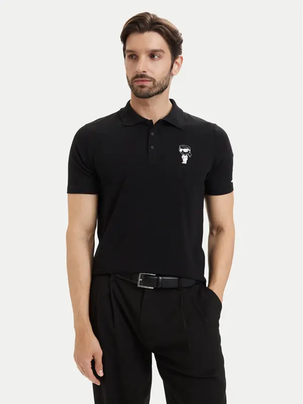 Karl Lagerfeld KARL LAGERFELD Polo 745024 563221 Crna Regular Fit