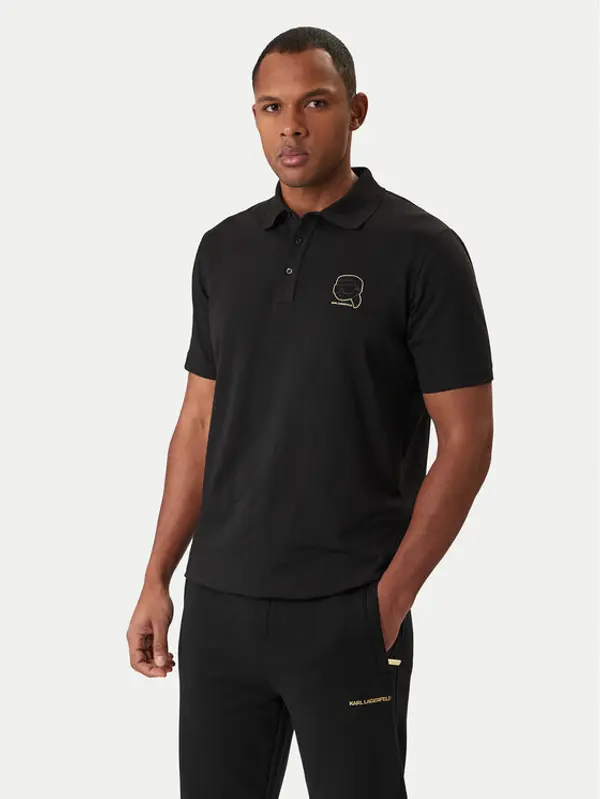 Karl Lagerfeld KARL LAGERFELD Polo 745025 561235 Crna Regular Fit
