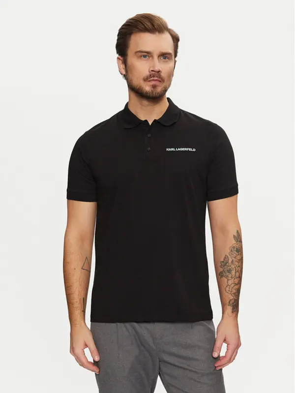 Karl Lagerfeld KARL LAGERFELD Polo 745094 551225 Crna Regular Fit
