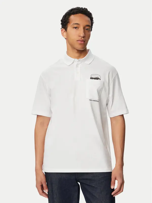 Karl Lagerfeld KARL LAGERFELD Polo 745127 561225 Bijela Regular Fit