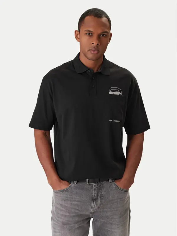 Karl Lagerfeld KARL LAGERFELD Polo 745127 561225 Crna Regular Fit