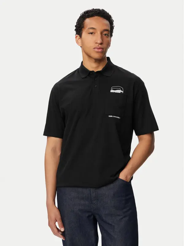 Karl Lagerfeld KARL LAGERFELD Polo 745127 561225 Crna Regular Fit