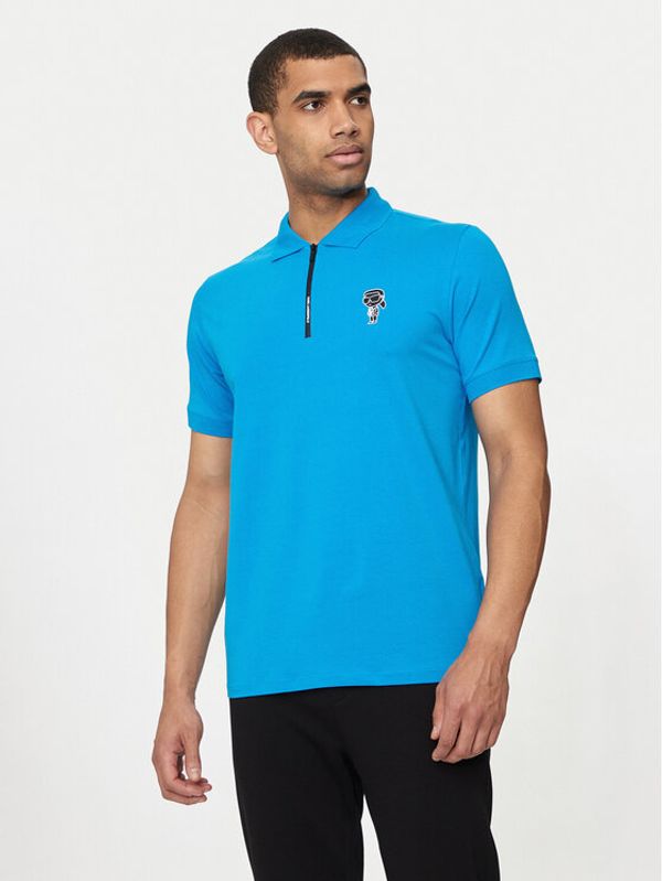 KARL LAGERFELD KARL LAGERFELD Polo 745400 543221 Tirkizna Regular Fit