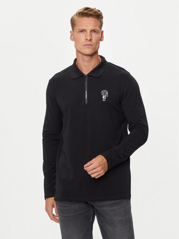 KARL LAGERFELD KARL LAGERFELD Polo 745403 543221 Crna Regular Fit