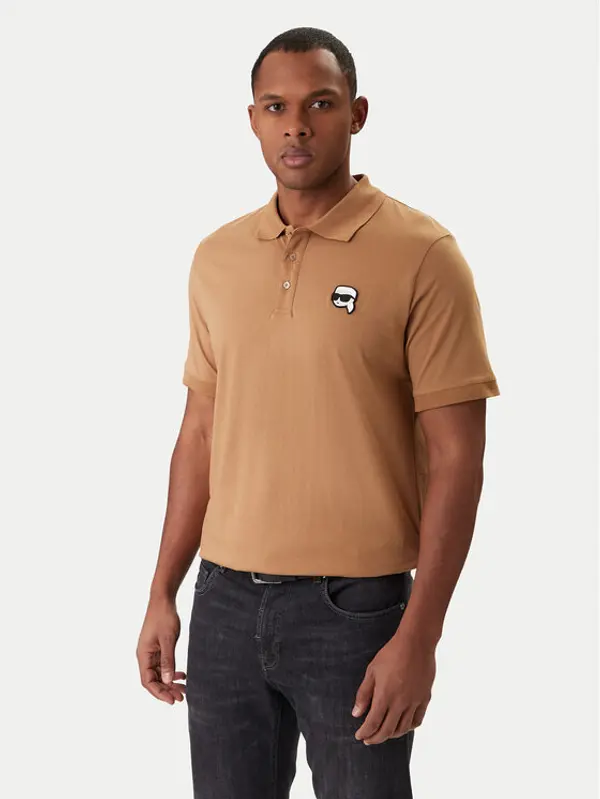 Karl Lagerfeld KARL LAGERFELD Polo 745710 561224 Bež Regular Fit