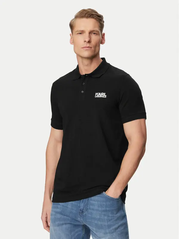 Karl Lagerfeld KARL LAGERFELD Polo 745780 500235 Crna Regular Fit
