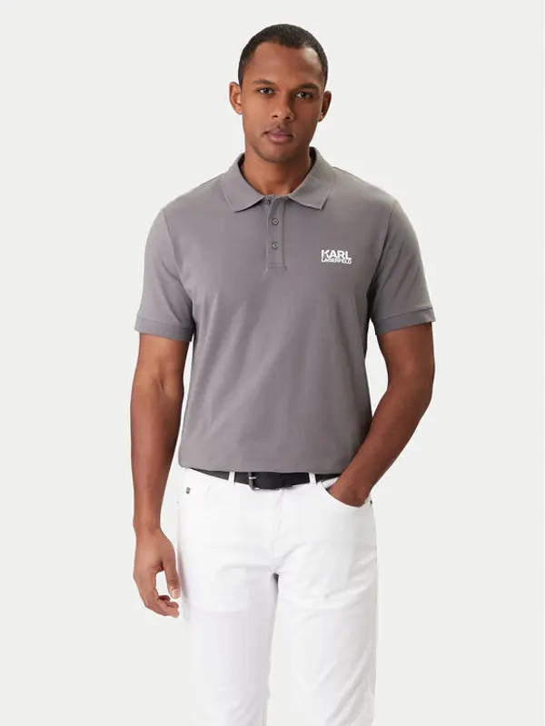 Karl Lagerfeld KARL LAGERFELD Polo 745780 561235 Siva Regular Fit