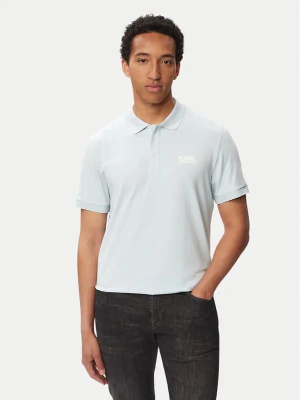 Karl Lagerfeld KARL LAGERFELD Polo 745780 563235 Svijetlo plava Regular Fit
