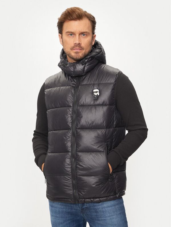 KARL LAGERFELD KARL LAGERFELD Prsluk 505023 544590 Crna Slim Fit