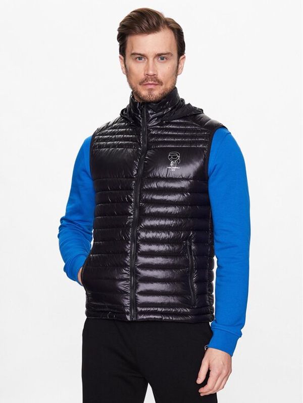 KARL LAGERFELD KARL LAGERFELD Prsluk 505087 531590 Crna Regular Fit