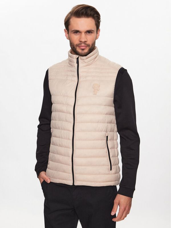 KARL LAGERFELD KARL LAGERFELD Prsluk 505401 533591 Bež Regular Fit