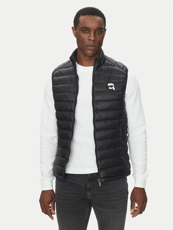 Karl Lagerfeld KARL LAGERFELD Prsluk 505711 500590 Crna Regular Fit