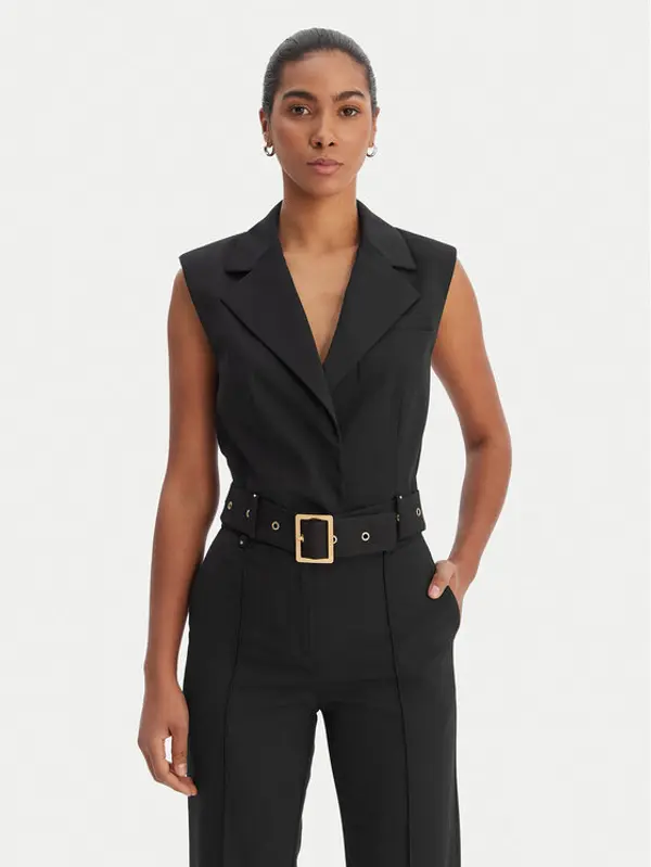 Karl Lagerfeld KARL LAGERFELD Prsluk za odijelo B1W14009 Crna Slim Fit