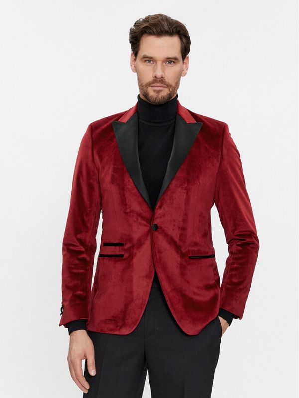 KARL LAGERFELD KARL LAGERFELD Sakoi 155270 541009 Crvena Slim Fit