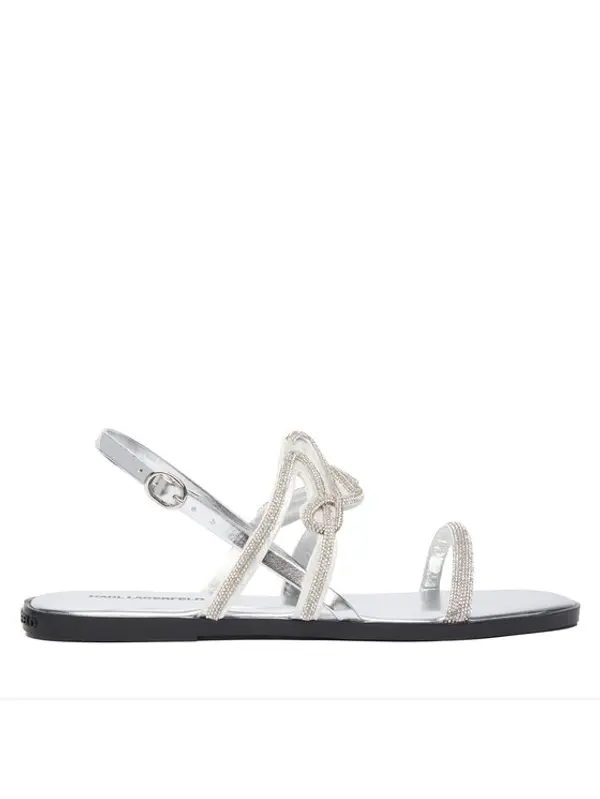 Karl Lagerfeld KARL LAGERFELD Sandale KL87425 Srebrna