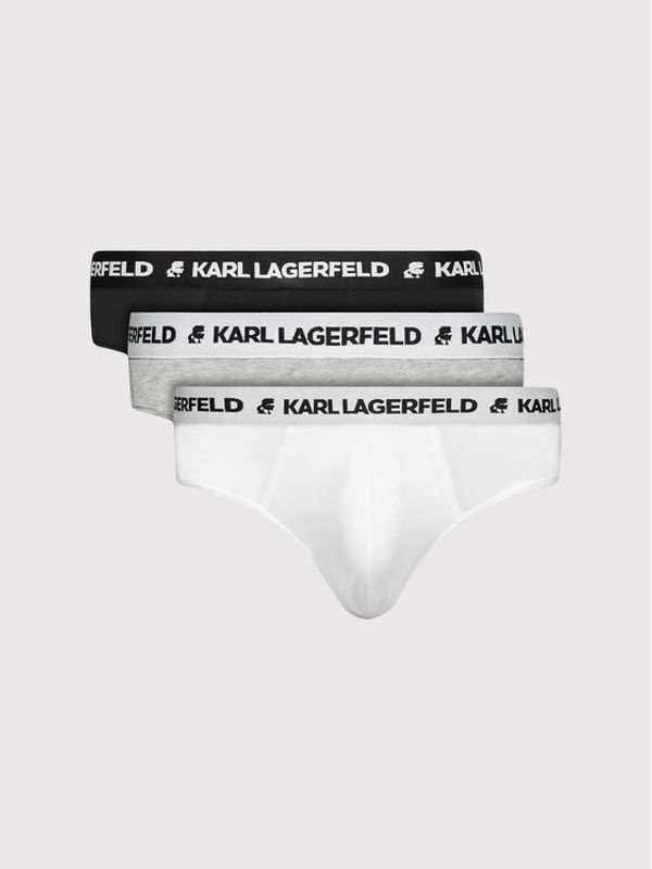 KARL LAGERFELD KARL LAGERFELD Set od 3 para muških slip gaća Logo 211M2103 Šarena
