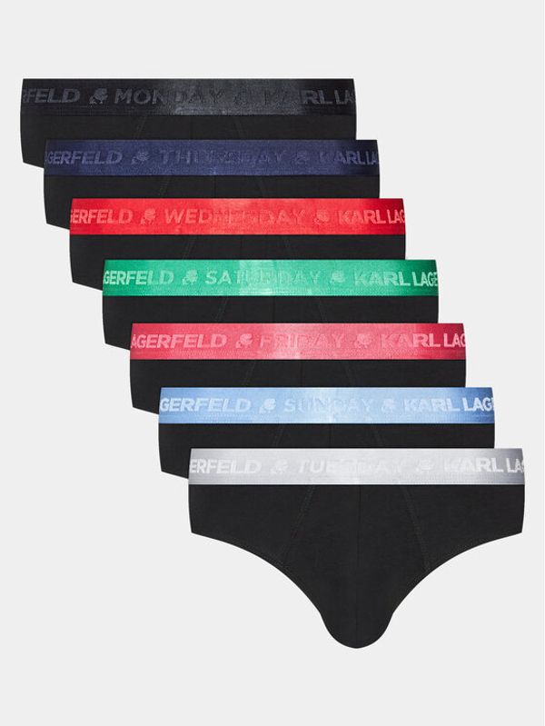 KARL LAGERFELD KARL LAGERFELD Set od 7 komada slip gaćica Day Of The Week Brief (7-Pack) 235M2103 Šarena