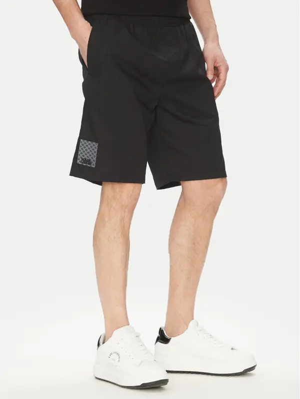 Karl Lagerfeld KARL LAGERFELD Sportske kratke hlače 265709 552600 Crna Regular Fit