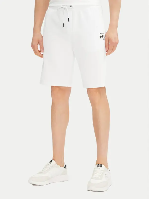 Karl Lagerfeld KARL LAGERFELD Sportske kratke hlače 705014 552900 Bijela Regular Fit